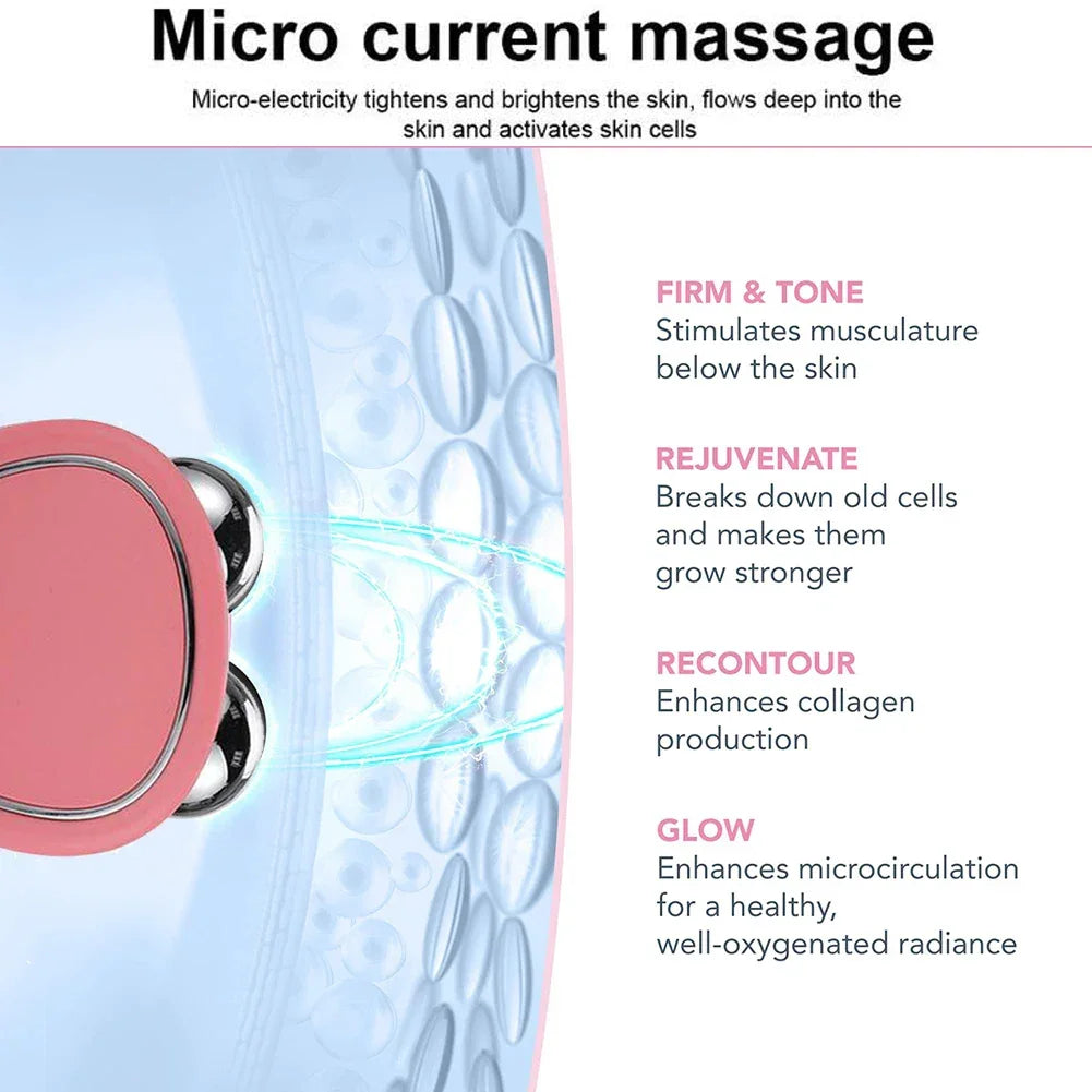 Mini Microcurrent Facial Device + EMS Face Lift Kit Skincare Devices Peaceful Pleasures Health and Wellness