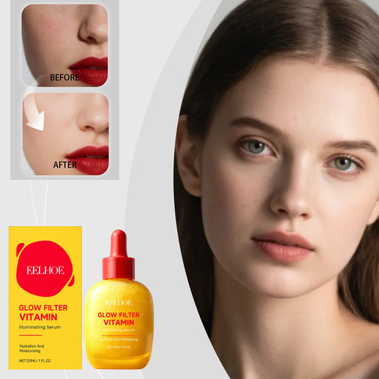 Vitamin C & Cherry Extract Brightening Face Serum | 30ml Brightening Face Serum Peaceful Pleasures Health and Wellness