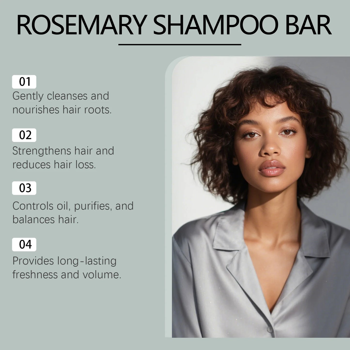 Gleamxi Rosemary Shampoo Bar | Hair Growth & Anti Hair Loss