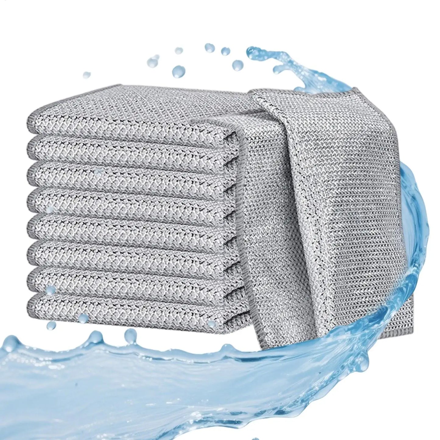 10-Pack Non-Scratch Wire Dishcloths | Reusable Kitchen Cloths