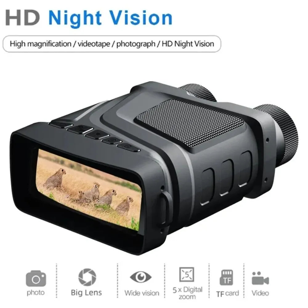 300M Professional Night Vision Binoculars R12 5X Zoom Infrared for Hunting Wildlife Camping Peaceful Pleasures Health and Wellness