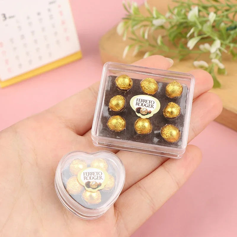 1:12 Dollhouse Miniature Chocolate Gift Box Resin Food Model