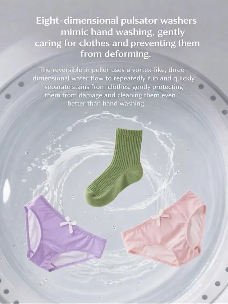 Portable Mini Washing Machine Type-C | Compact Travel Washer