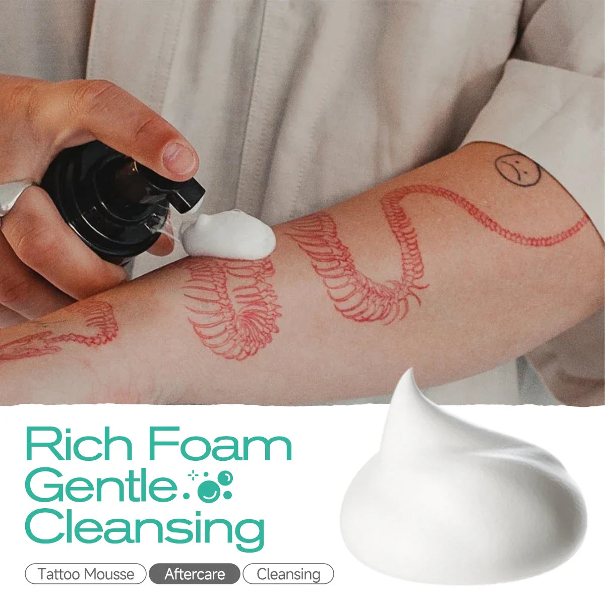 Tattoo Foaming Soap – Colour-Protecting Cleansing Foam 120ml
