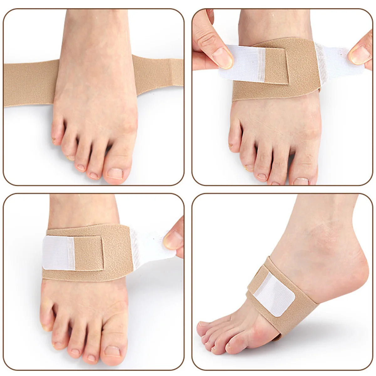One Pair Arch Protection Foot Pad Flat Arch Support Orthopedic Pad With Adjustable Plantar Fascia And Heart Half Size Pad Peaceful Pleasures Health and Wellness