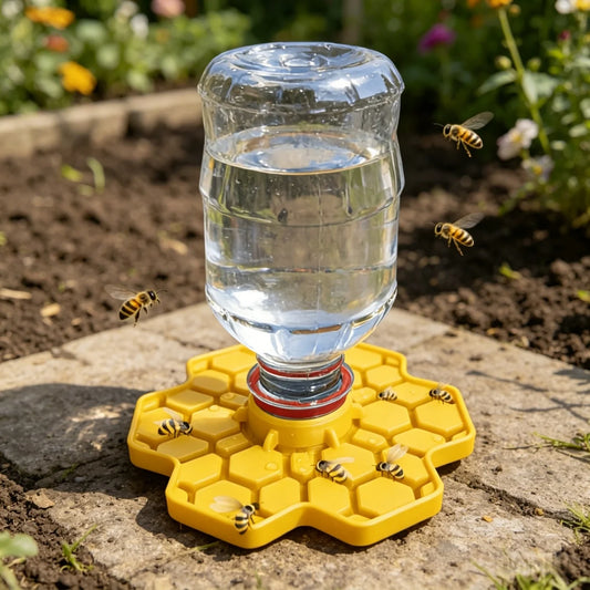 Bee Water Feeder with Perch | Safe Honeybee Drinking Station Bee Water Feeder Peaceful Pleasures Health and Wellness