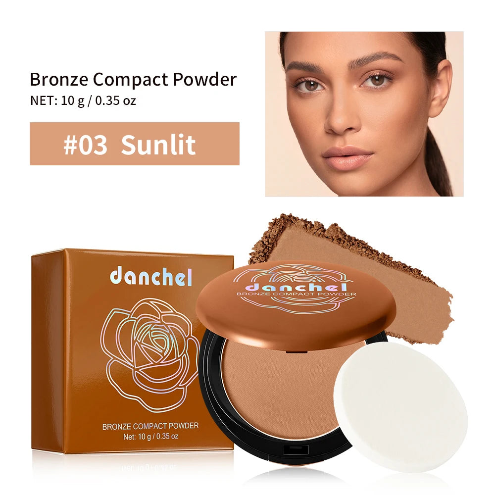 Long Lasting Compact Powder Waterproof Sweatproof Soft Matte Oil Control Setting Powder Face Makeup Cosmetic Peaceful Pleasures Health and Wellness 03Sunlit