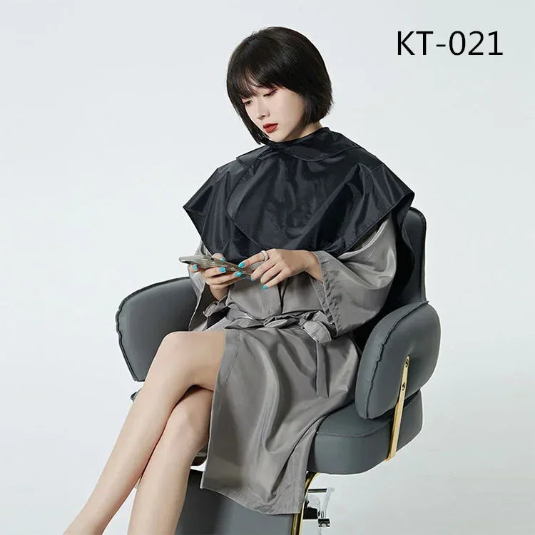 Waterproof Adults Haircut Cape, Hair Wrap, Hairdresser Cape, Salon Apron, Cutting Cape, Make Up Umbrella, Clothes for Salon Peaceful Pleasures Health and Wellness KT-021