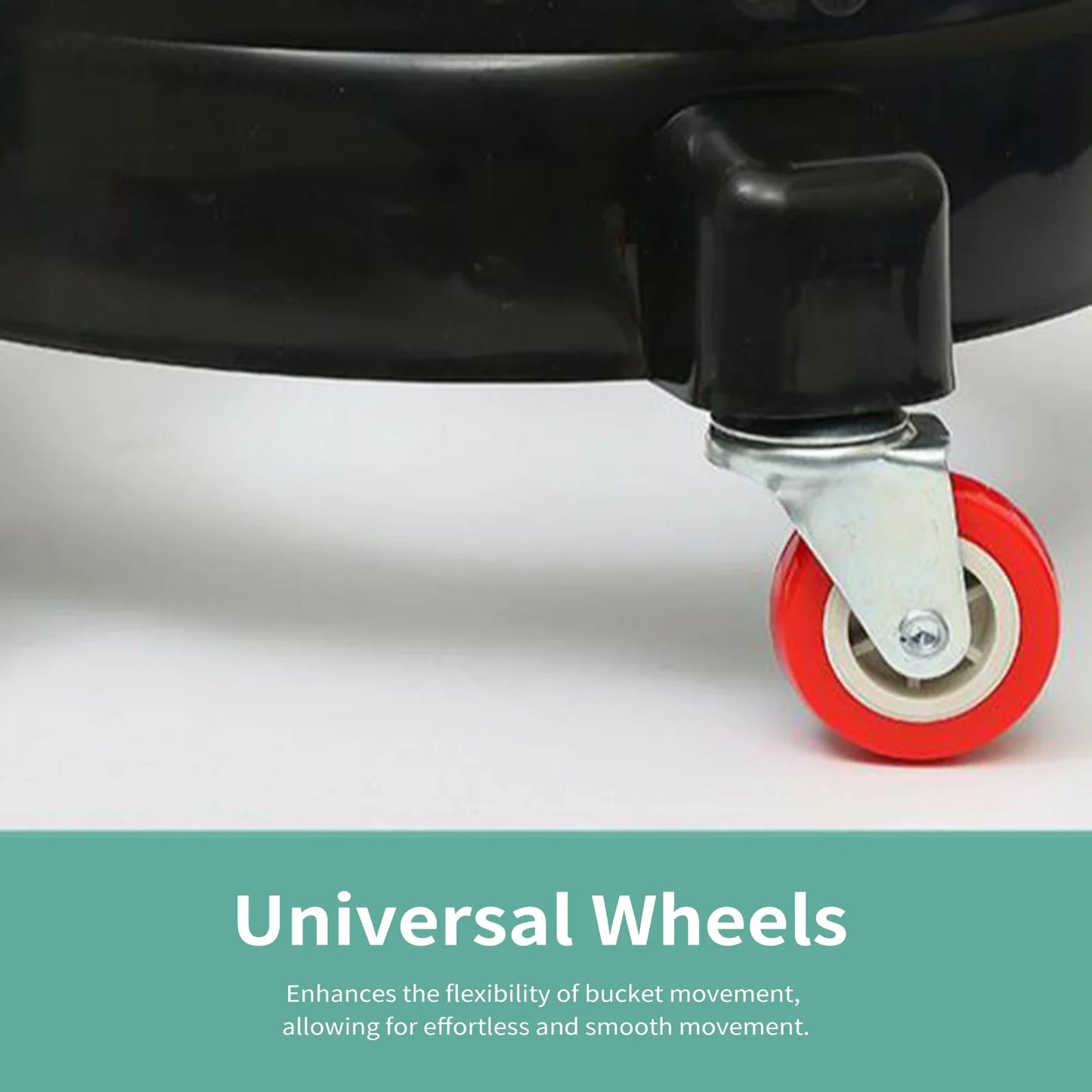 Heavy Duty Bucket Dolly with Universal Casters | Rolling Cart