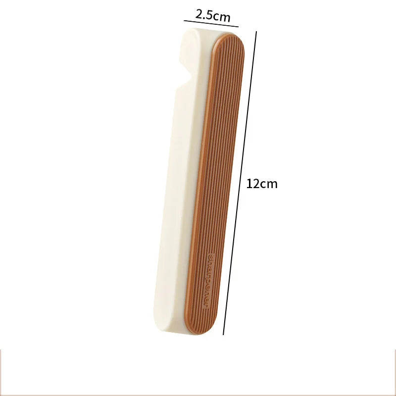 1Pcs Cutter Assistant Tool with Sharpener Extended Clamp for Safe Chopping Cutter Sharpener Hand Guard Kitchen Cutter Peaceful Pleasures Health and Wellness Brown