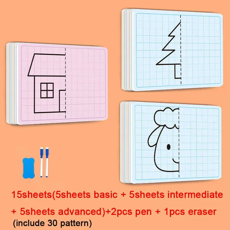 Creative Kids Lattice Symmetrical Drawing Toys Toddler Fine Motor