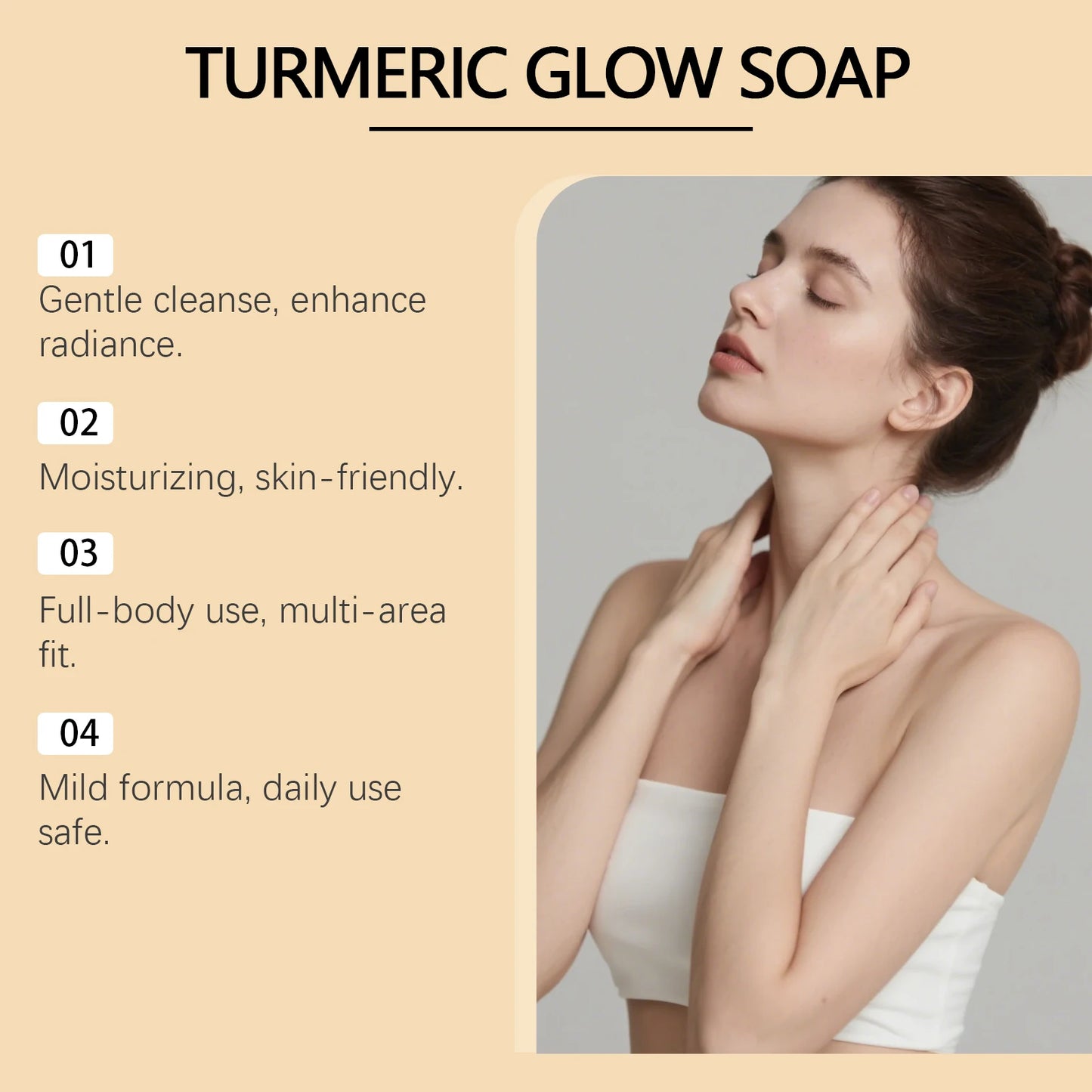 Turmeric Kojic Acid Glow Soap – Brightening & Dark Spot Bar