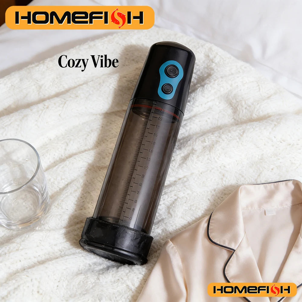 Automatic Electric Penis Pump Male Blowjob Sucking Trainer Enlargement Extender Lasting Vacuum Suction Machine Sex Toys for Men Peaceful Pleasures Health and Wellness