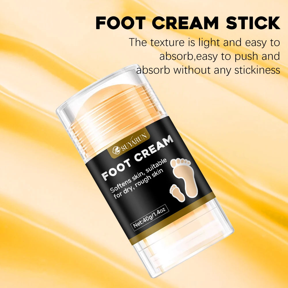 SUYARUN Professional Foot Care Stick - Cracked Heel Repair, Moisturizing Foot Cream w/Shea Butter & Tea Tree Oil (Unisex). Peaceful Pleasures Health and Wellness
