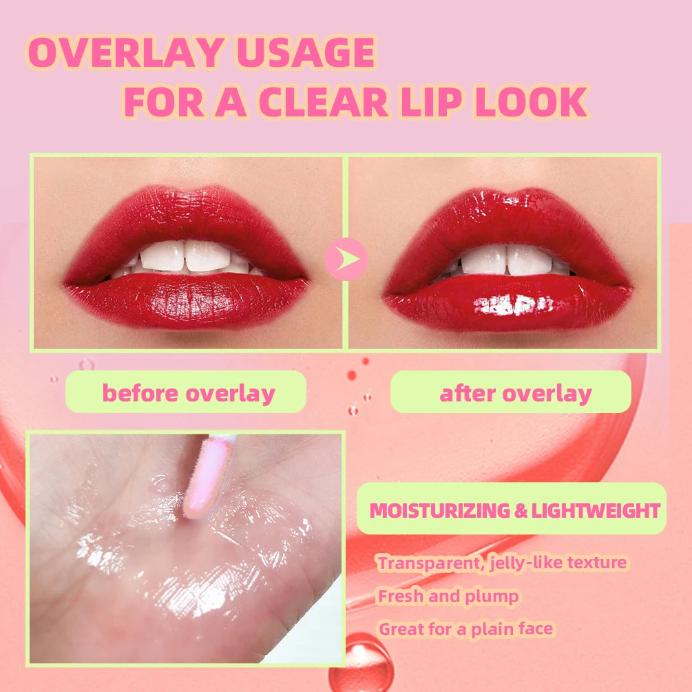 QIBEST Fruit Lip Balm Oil Plumping Lip Gloss Moisturizing Makeup Primer Sexy Plump Lip Glow Oil Lip Plumper Care Lips Cosmetics Peaceful Pleasures Health and Wellness