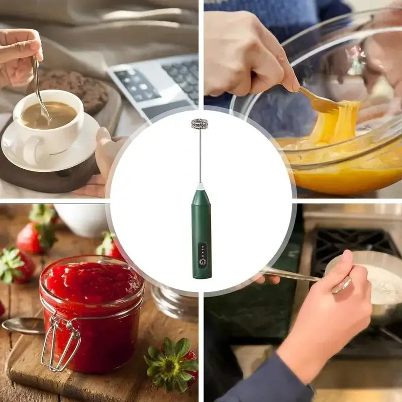 Mini USB Rechargeable Handheld Milk Frother & Foam Maker