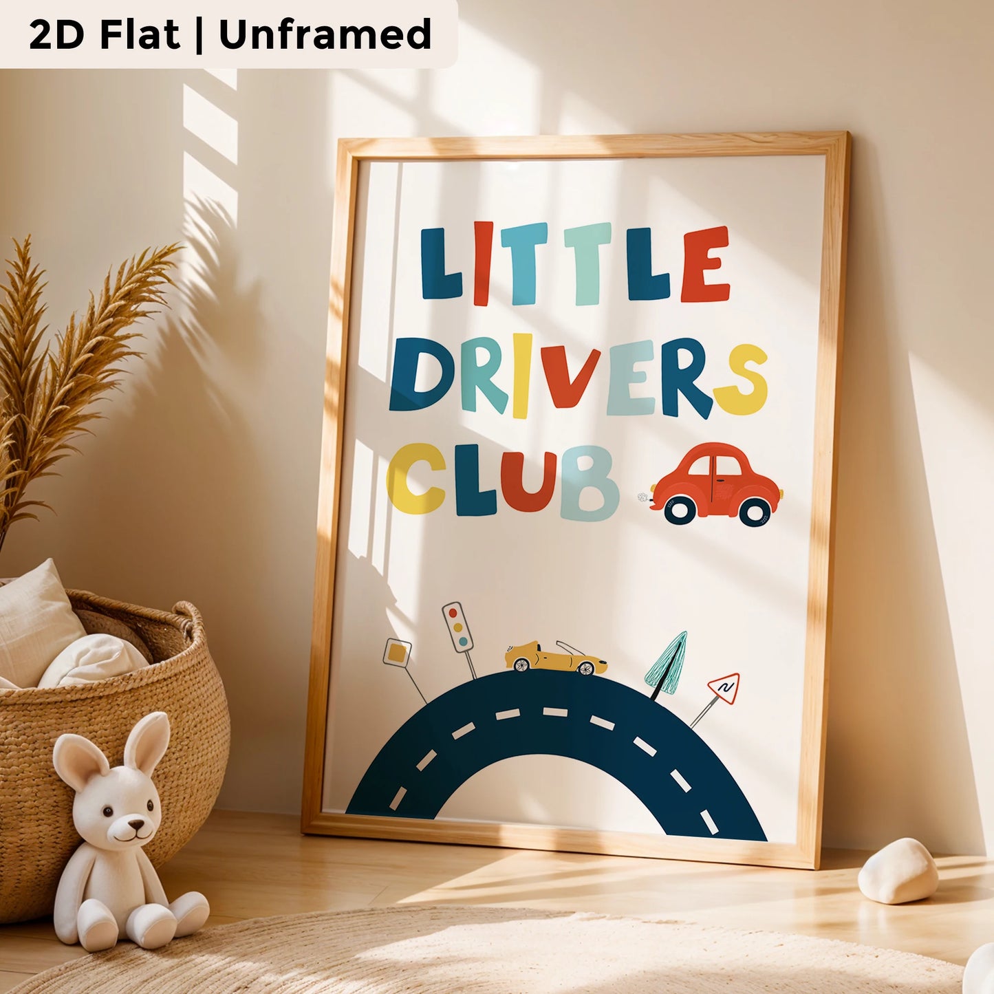 3-Piece Cartoon Educational Canvas Wall Art | Kids Room Decor
