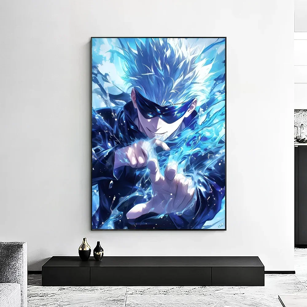 Satoru Gojo Canvas Wall Art | Jujutsu Kaisen Anime Poster