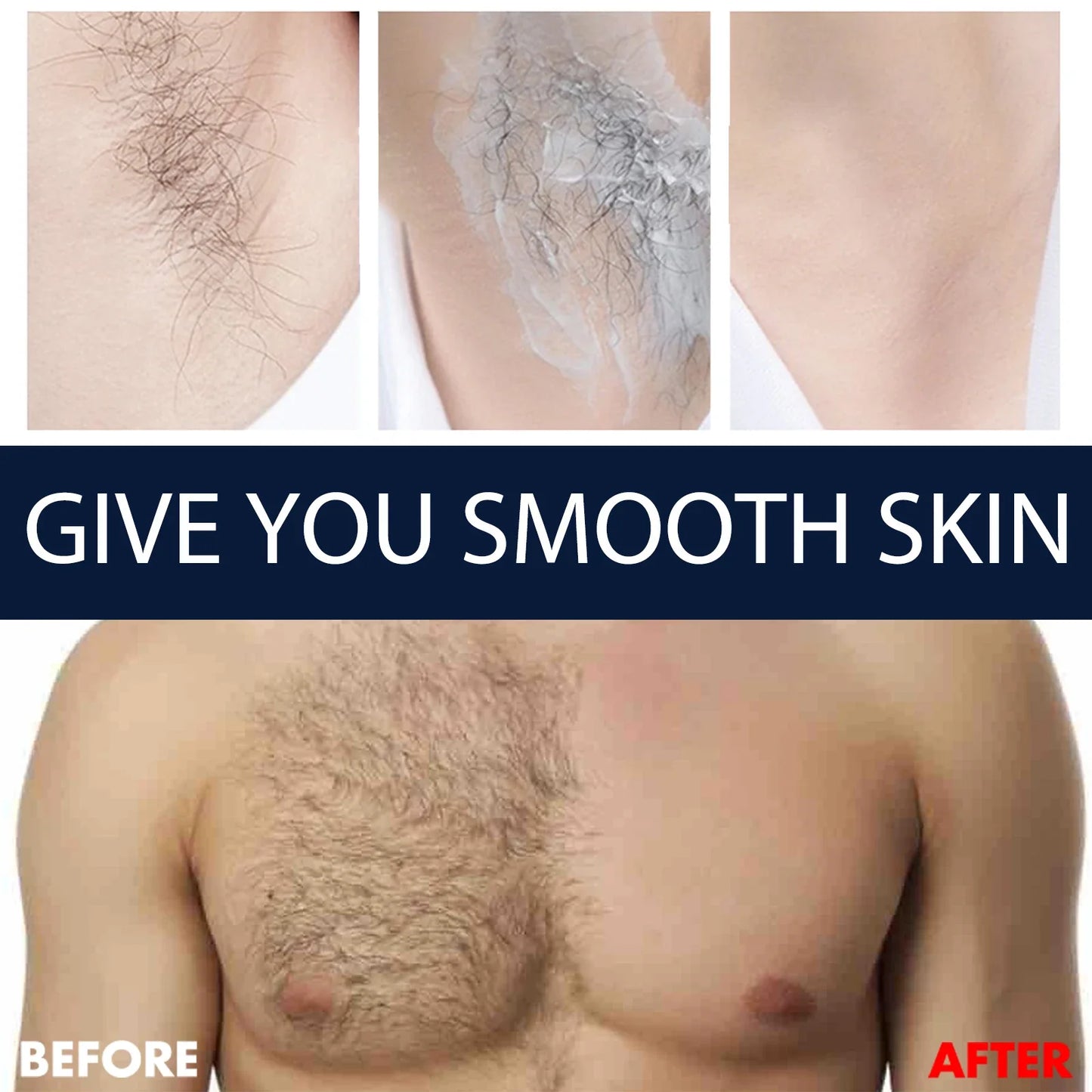 Eelhoe Men's Hair Removal Cream – Chest, Armpit & Leg | 60ml