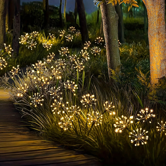 Solar Dandelion Fairy Firework String Lights for Garden & Party