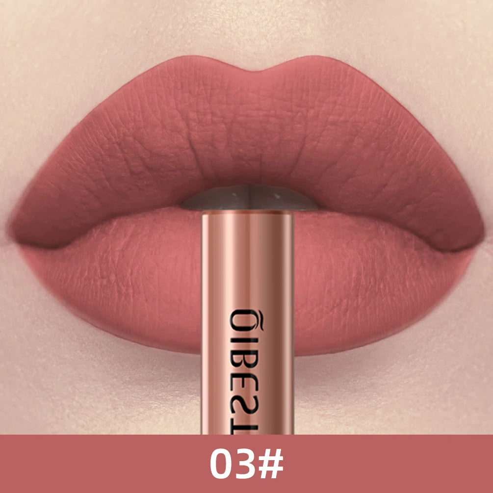 24 Colors Long Lasting Matte Nude Liquid Lipstick Waterproof Non-stick Cup Sexy Nude Red Brown Lip Gloss Lips Makeup Cosmetics Peaceful Pleasures Health and Wellness 03