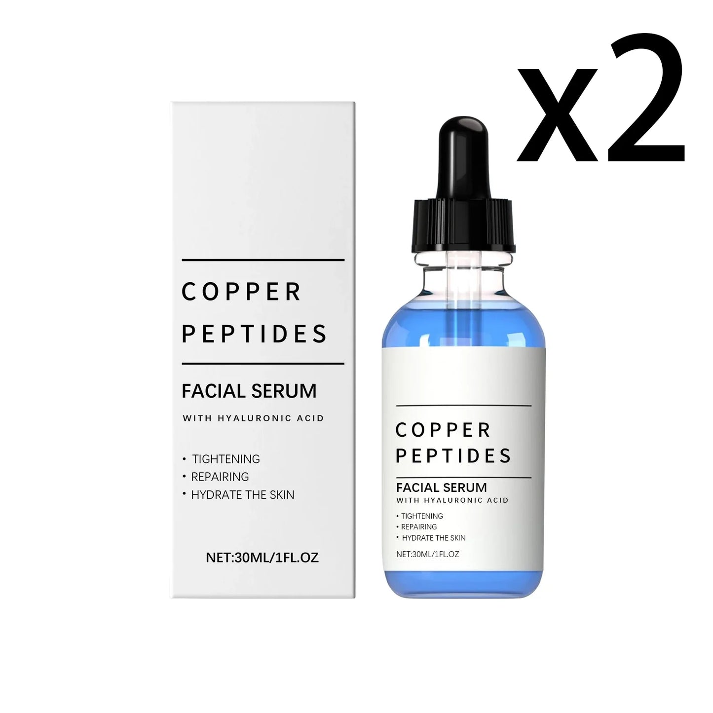 Copper Peptide Face Serum – Firming & Deep Hydration 30ml