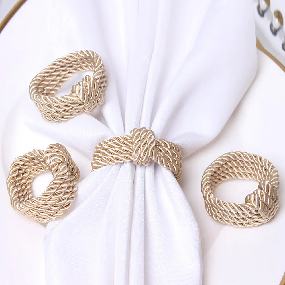 Woven Rope Napkin Rings – Wedding, Holiday & Home Decor