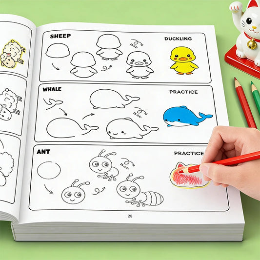 Learn How Draw Animals Step-by-step Coloring Kids 96 Animal Patterns Peaceful Pleasures Health and Wellness