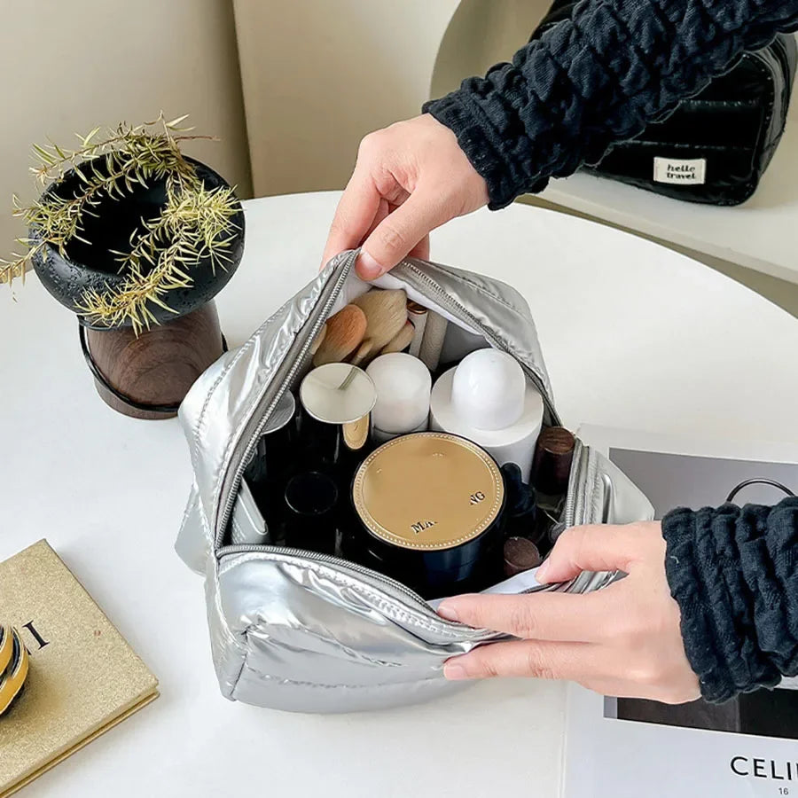Large Waterproof Travel Makeup Bag – Women's Cosmetic Organizer
