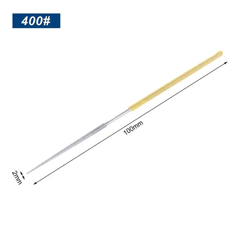 High Quality 150/200/400# 2mm Small Round Diamond Needle Files Alloy Hand Tools DIY For Grinding Metal Jewely Stone Wood Peaceful Pleasures Health and Wellness A3
