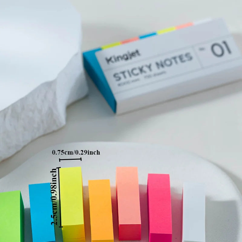 800 Boxed Sticky Notes Index Labels Reading Stickers Not Transparent