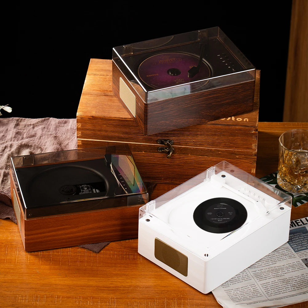 VODOOL Retro Portable CD Player | Bluetooth 5.0, USB & AUX