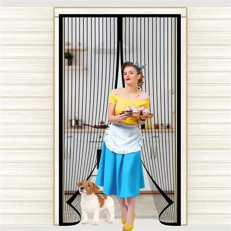 Magnetic Mosquito Net for Window Door Curtain Insect Screen Anti-mosquito Net Curtains Invisible Mesh Protective Shades Home Peaceful Pleasures Health and Wellness