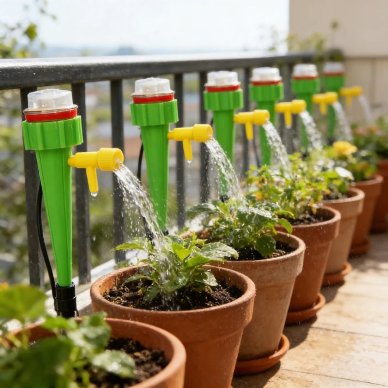 Automatic Plant Watering Device Lazy Drip Irrigation System for Home & Garden Travel Self-Watering Tool for Potted Plants Peaceful Pleasures Health and Wellness