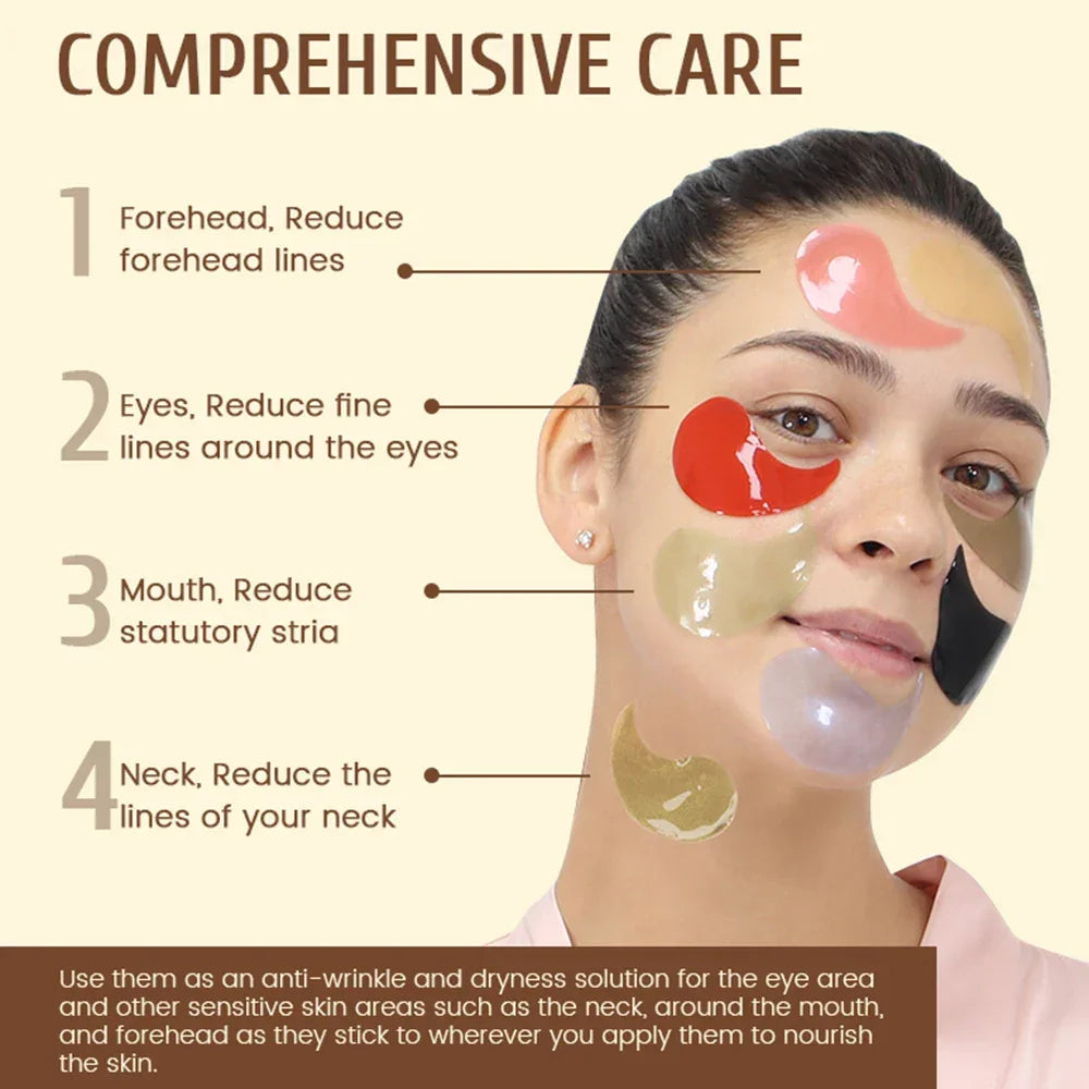 LIYALAN Caffeine Eye Patches – Dark Circles & Puffiness 60pcs Peaceful Pleasures Health and Wellness