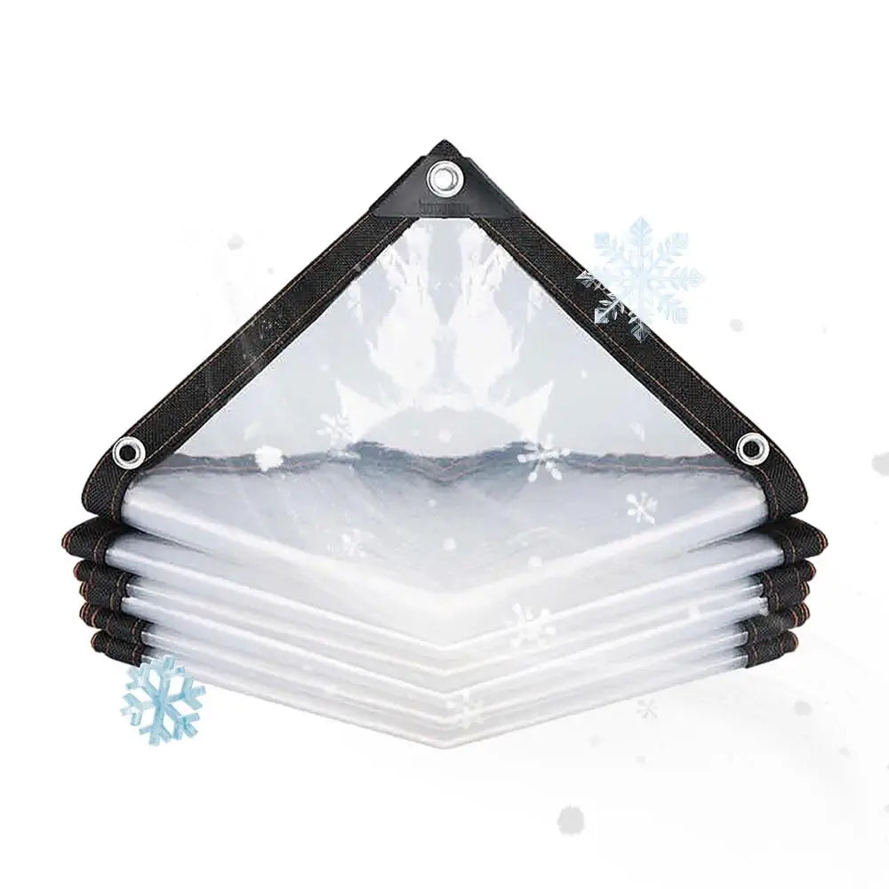 Heavy-Duty Clear PVC Waterproof Tarp | Patio Greenhouse Cover