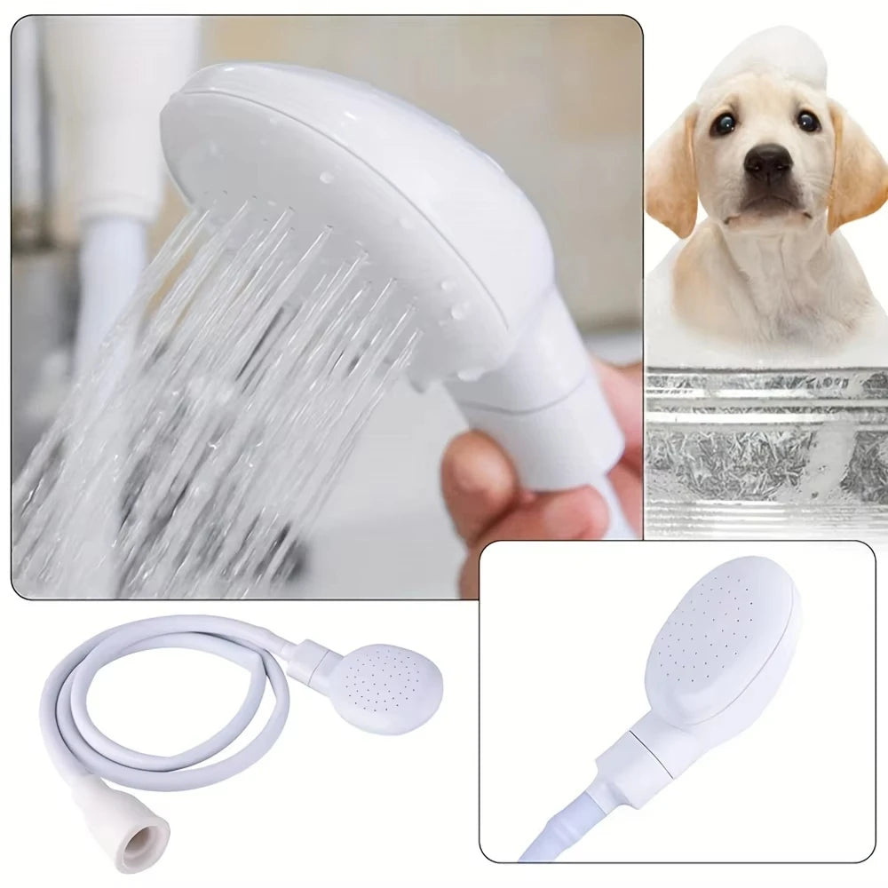Universal Handheld Bathroom Shower Head Portable Shampoo Sink Spray Rubber Hose Peaceful Pleasures Health and Wellness