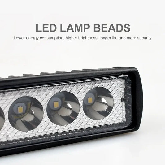 6 LED Car Work Light High Bright Spotlight Universal Offroad Automobile Truck Driving Fog Headlights DRL Driving Lamp 12V Peaceful Pleasures Health and Wellness