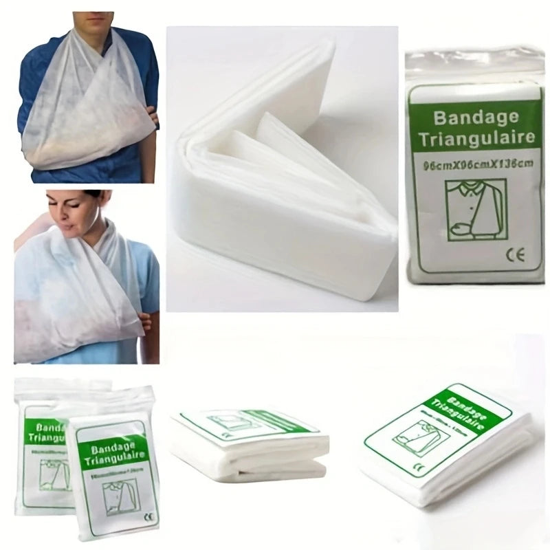 1Pc First Aid Kit Medical Bandage Fracture Fixation Triangular First Aid Bandage Emergency Camping Accessories Peaceful Pleasures Health and Wellness