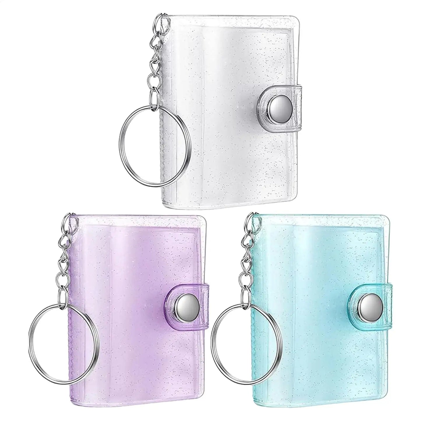 Mini Photo Album Keychain – 24-Pocket Photocard Holder