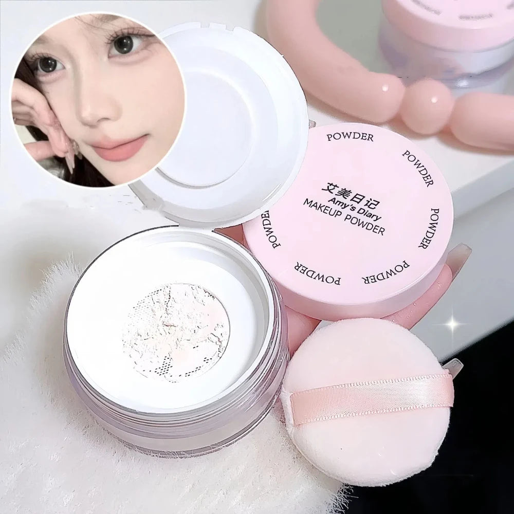 Matte Loose Setting Powder – Oil Control Face Powder with Puff