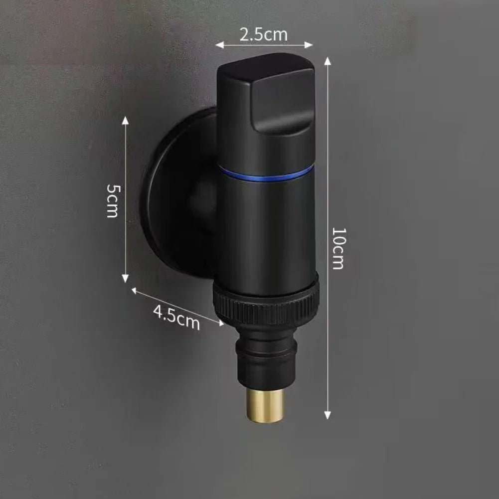 G1/2 Stainless Steel Washing Machine Water Stop Angle Valve