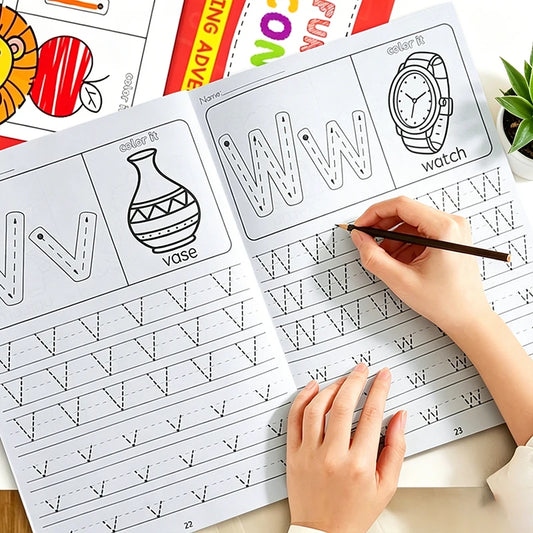 Book Learning Write Letters A-z Practice Writing Drawing Activities Peaceful Pleasures Health and Wellness