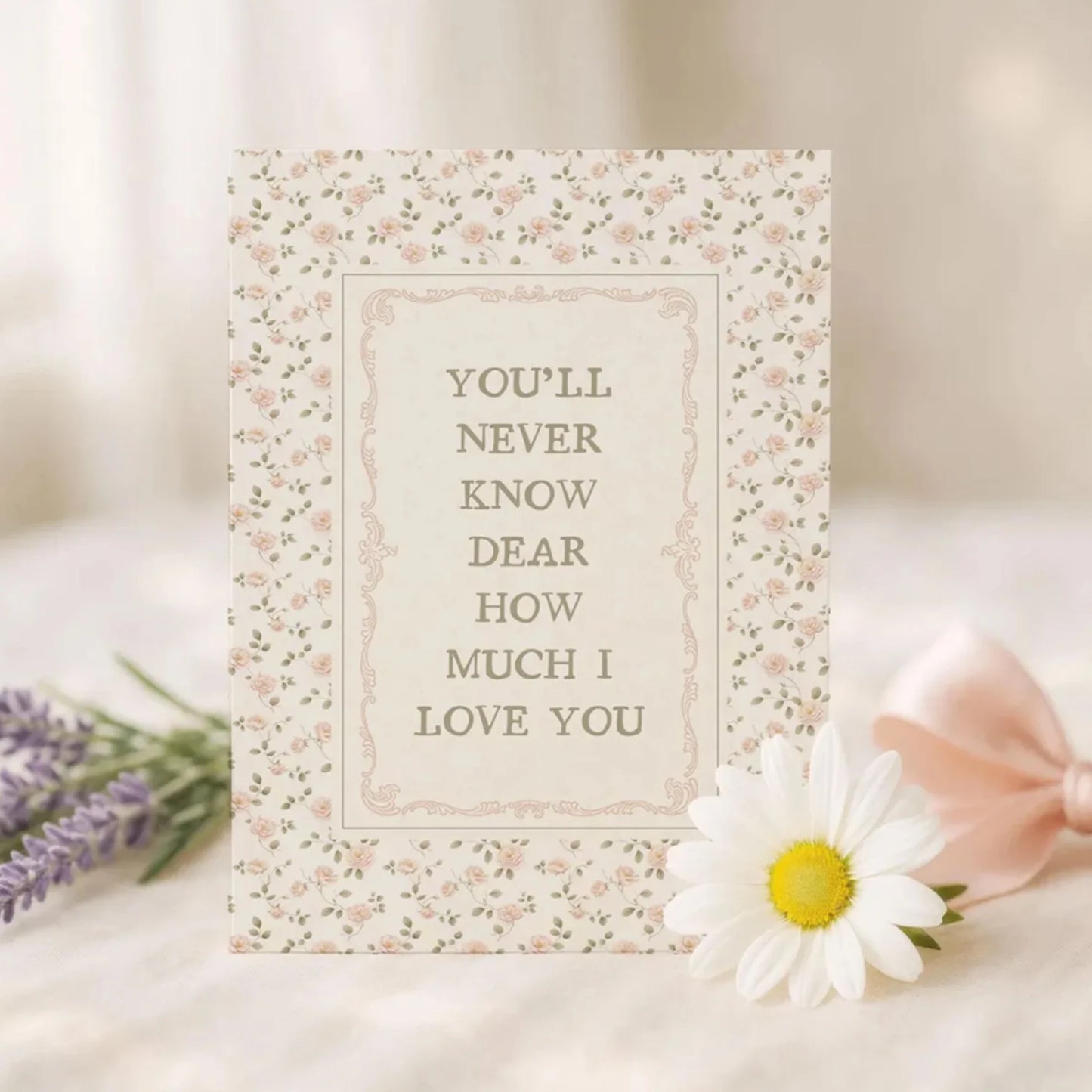 "You'll Never Know Dear" Nursery Canvas Wall Art Print