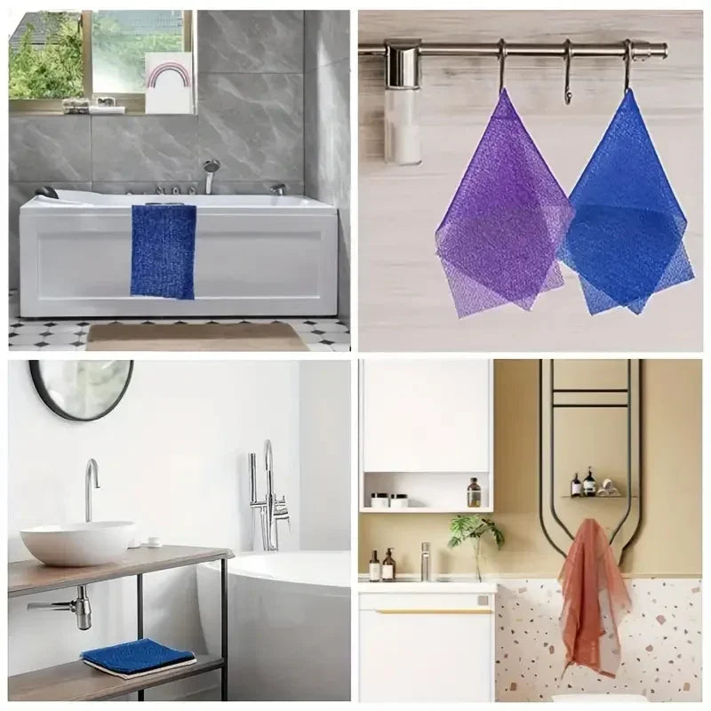 African Exfoliating Mesh Bath Scrub Loofah – Double-Sided