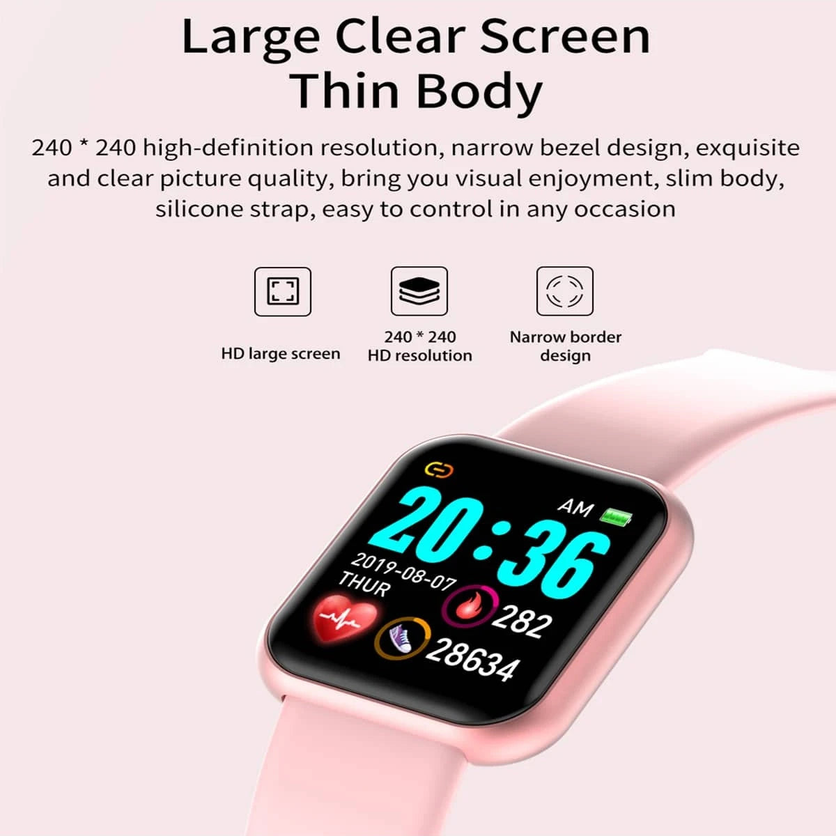 Y68 D20 Smart Watch – Fitness Tracker for Men, Women & Kids