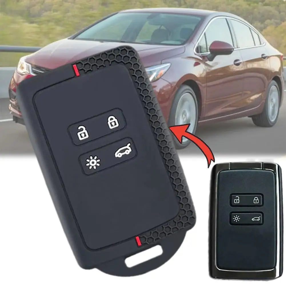 Silicone Car Key Cover for Renault Models Peaceful Pleasures Health and Wellness