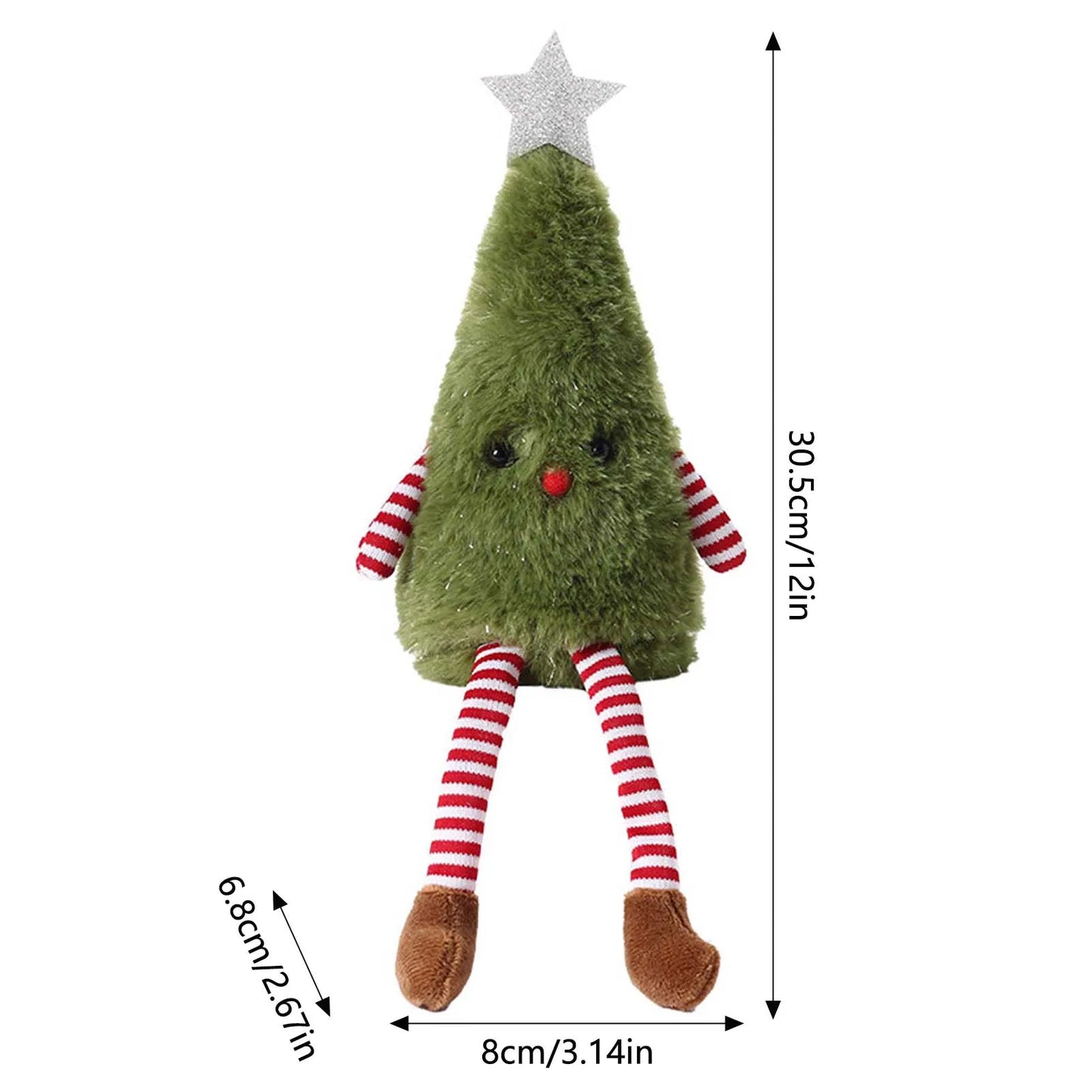 Christmas Tree Gnome Doll Dining Tabletop Figurines Home Decoration Suitable for Fireplace Shelf Window Peaceful Pleasures Health and Wellness