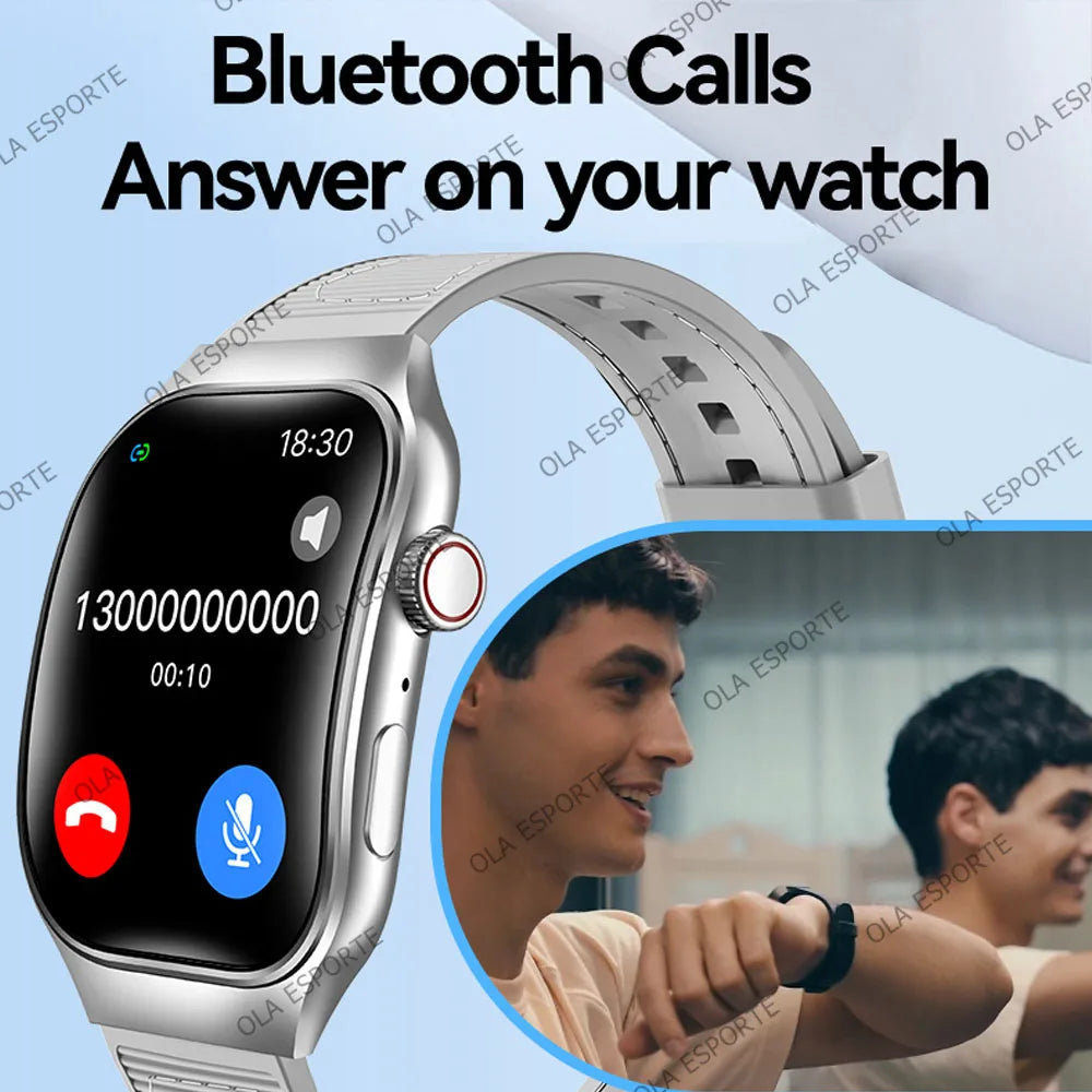 Ola Esporte 2.01" Bluetooth Smartwatch | ECG, Heart Rate, Calls