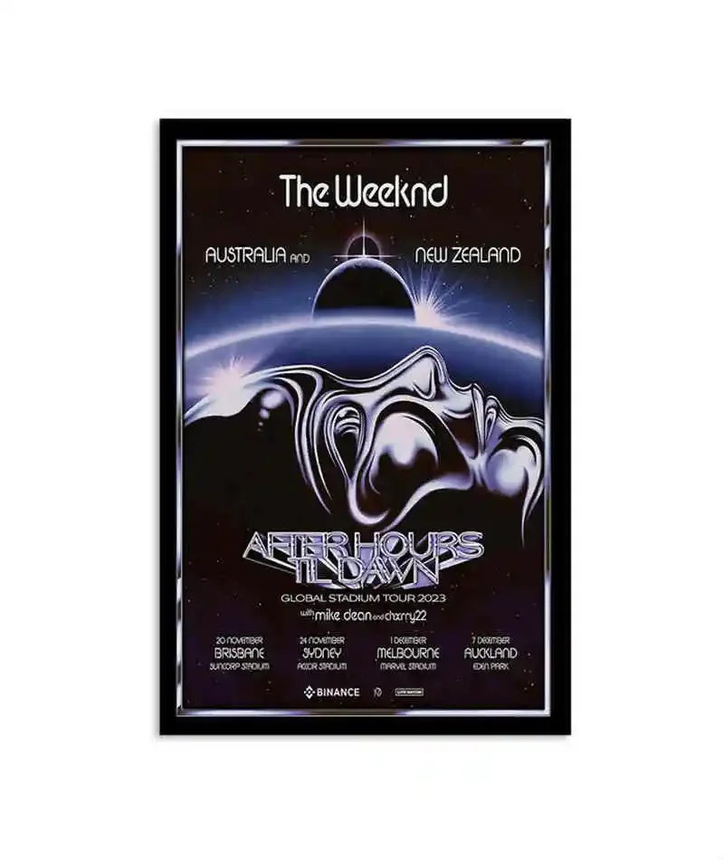 The Weeknd Canvas Wall Art | Starboy Hip Hop Poster Print